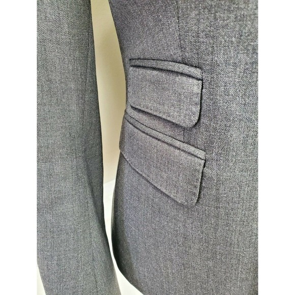 Dsquared2 Women's Solid Gray Wool Long Sleeve Single Breasted Blazer Size 46 - Picture 3 of 12